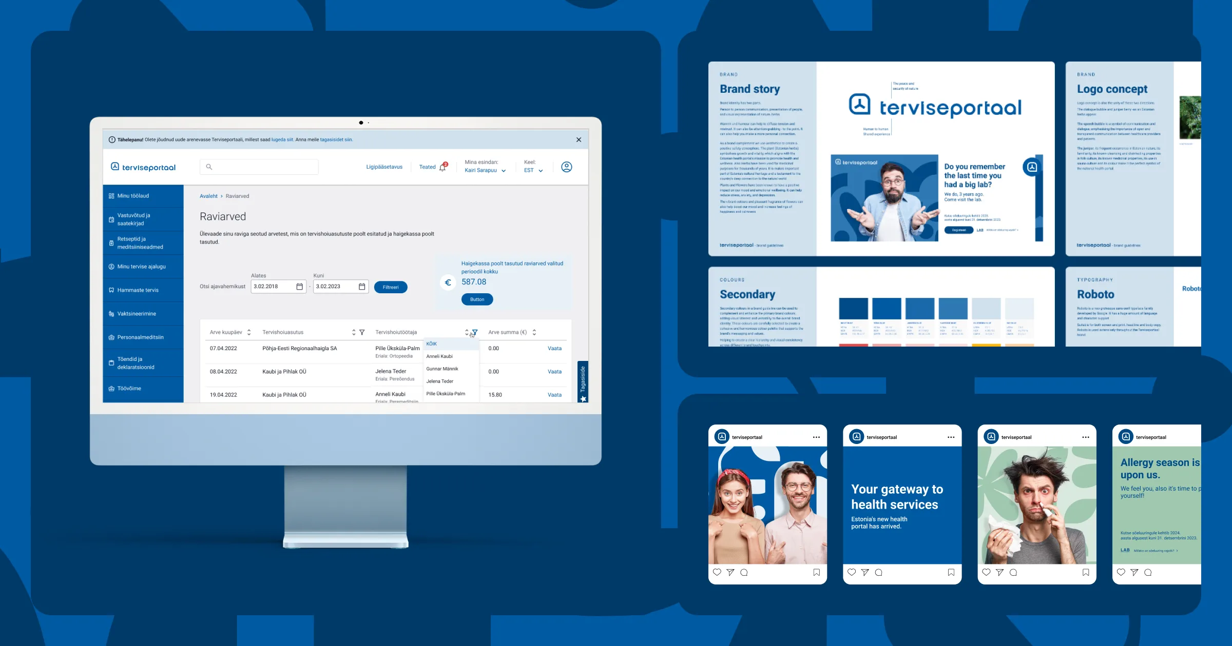 Public Health Portal — platform, brand and social templates